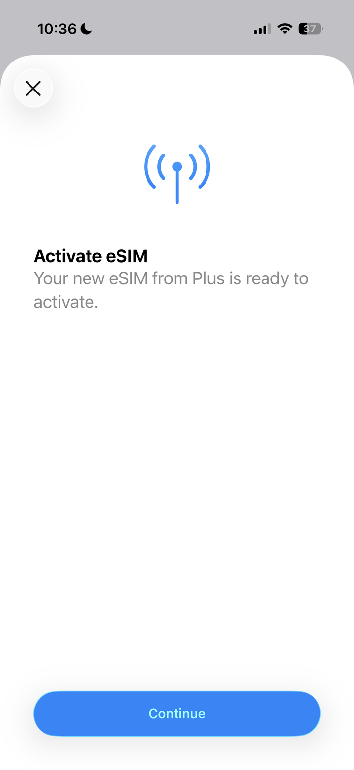 Activate your eSIM