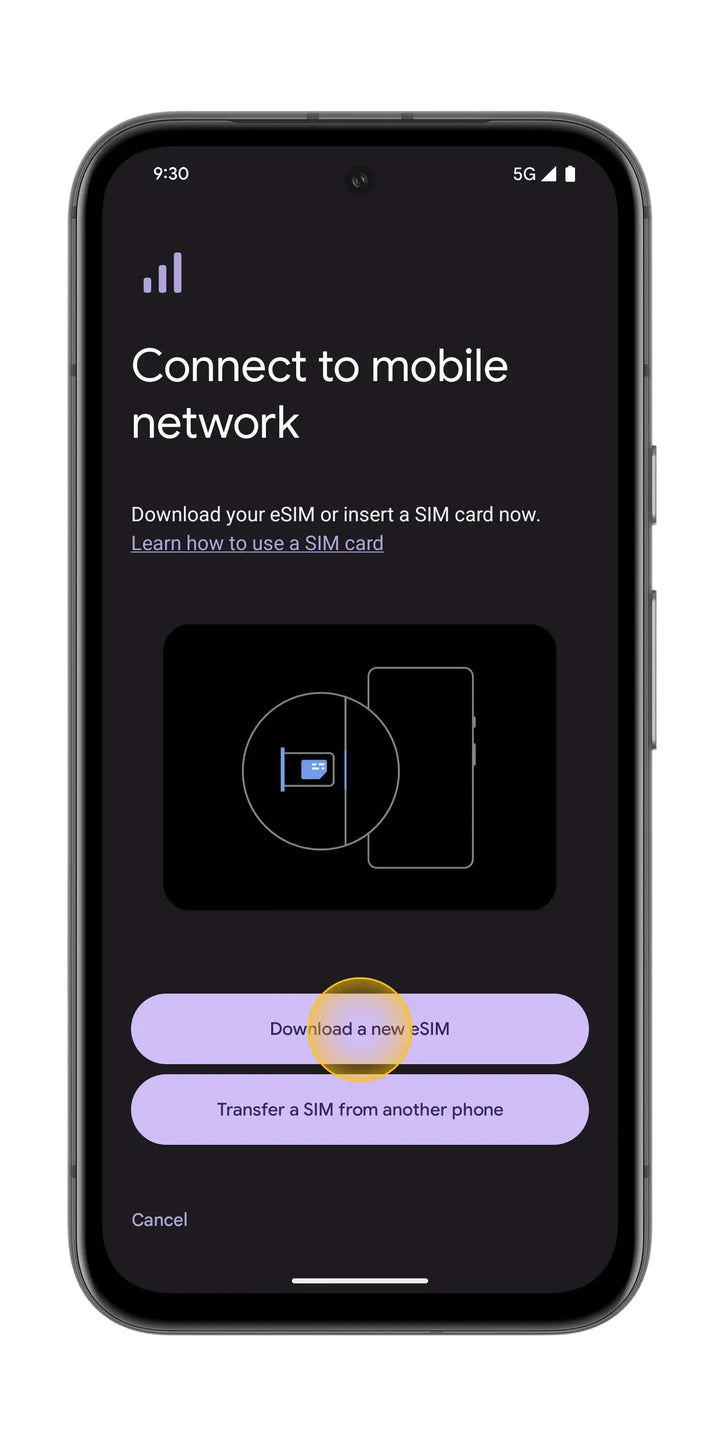 Download your eSIM