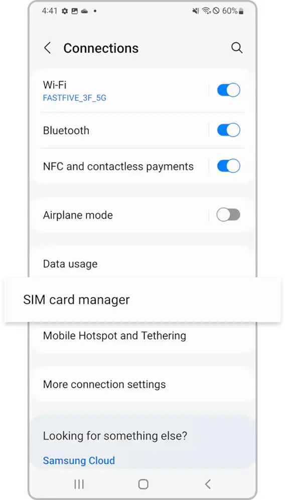 Open SIM card manager