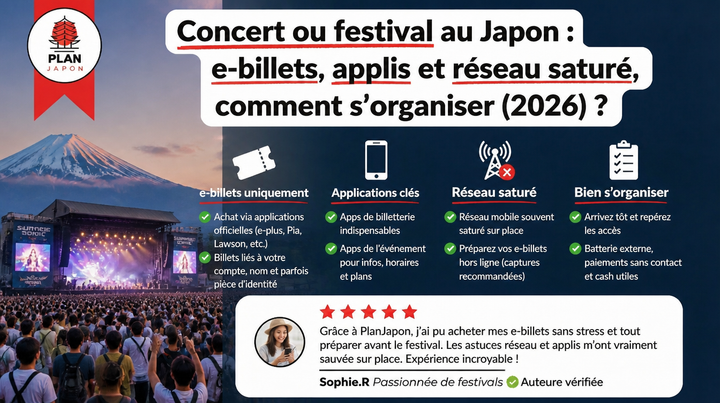 Concerts and Festivals in Japan: E-Tickets, Apps and Crowded Networks (2026)