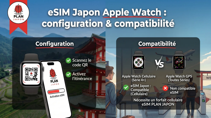 eSIM Japan on Apple Watch: setup & compatibility 2026