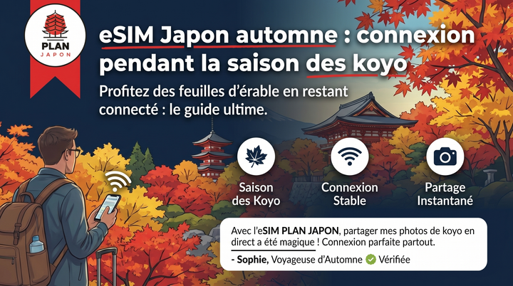 eSIM Japan Autumn: Stay Connected During the Koyo Season (Guide 2026)