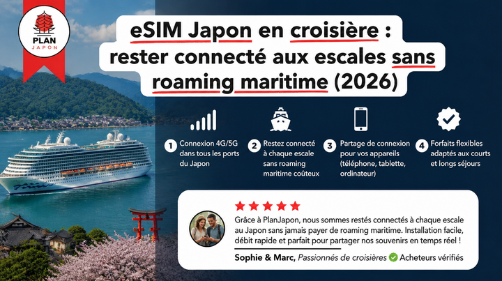 Japan eSIM on a Cruise: Stay Connected at Ports Without Maritime Roaming (2026)