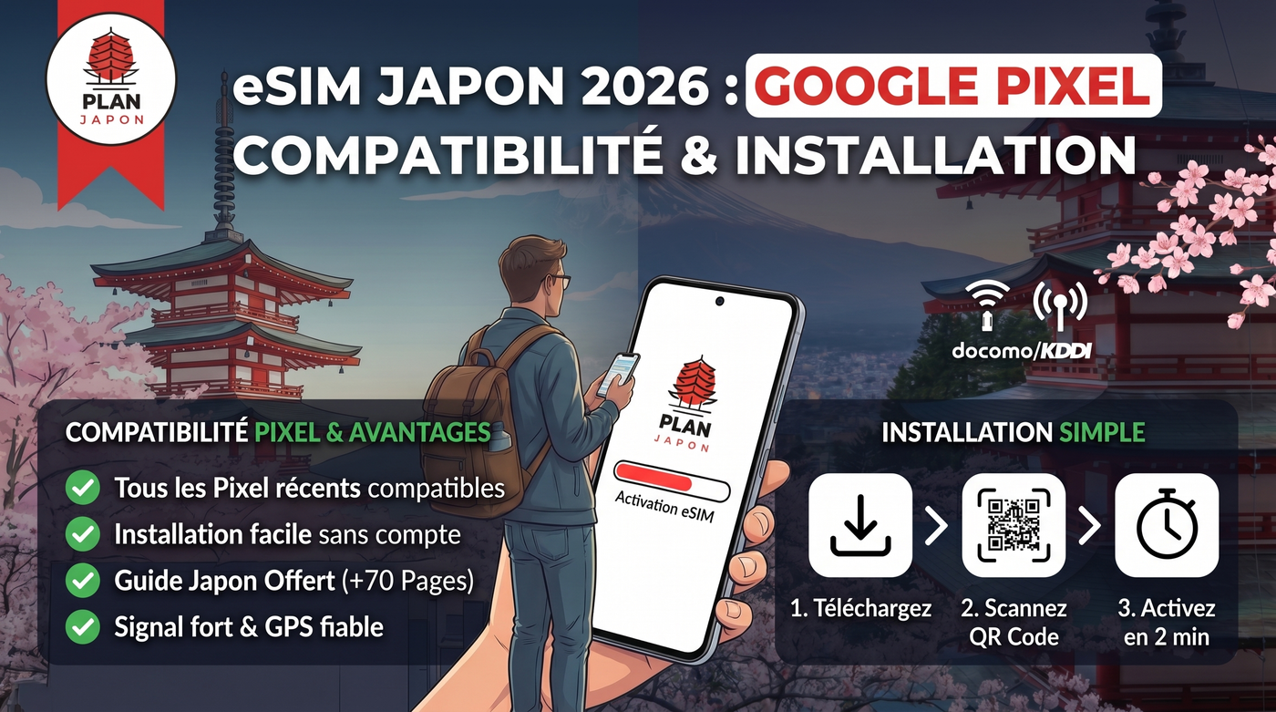 Japan eSIM on Google Pixel: Compatibility and Installation (2026)