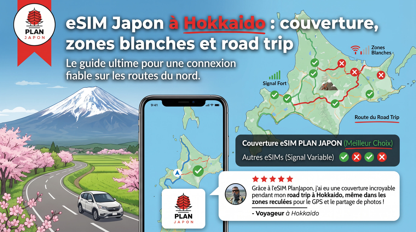eSIM Japan in Hokkaido: Network Coverage, Dead Zones, and Road Trips