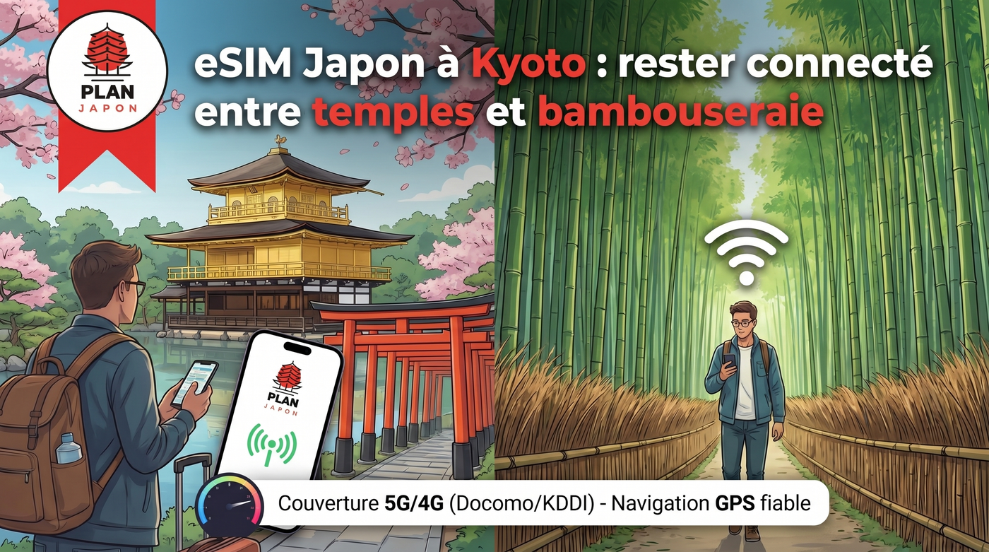 eSIM Japan in Kyoto: Stay Connected Between Temples and Bamboo Groves