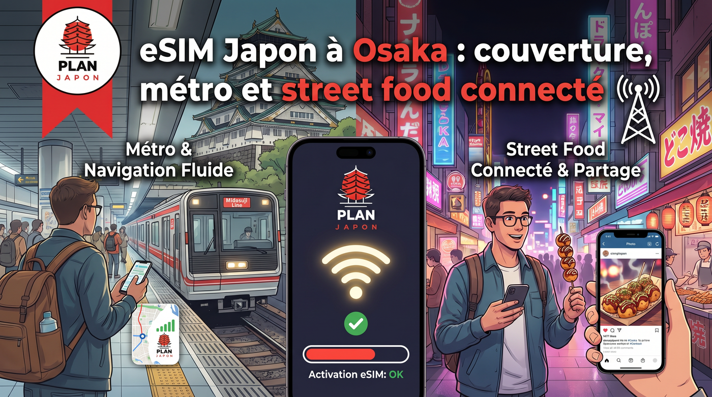 eSIM Japan in Osaka: Coverage, Subway, and Connected Street Food