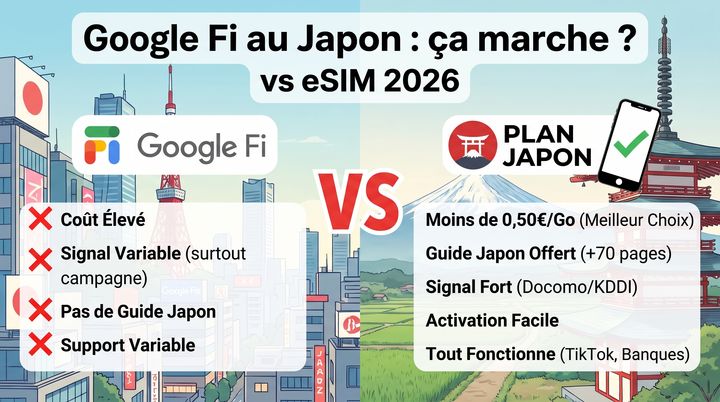Google Fi in Japan: Does It Work? vs eSIM 2026