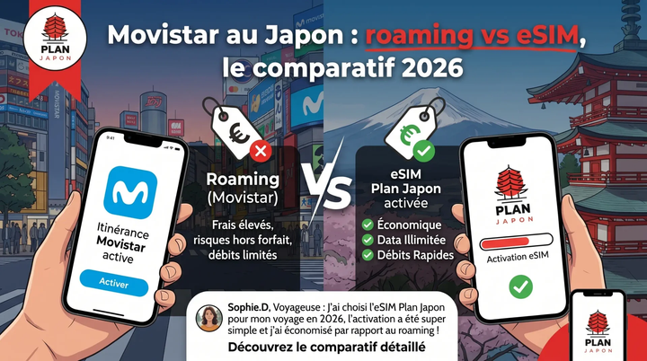 Movistar in Japan: Roaming vs eSIM Compared (2026)