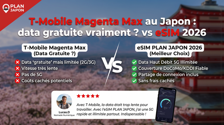 T-Mobile Magenta Max in Japan: Free Data Catch vs eSIM 2026