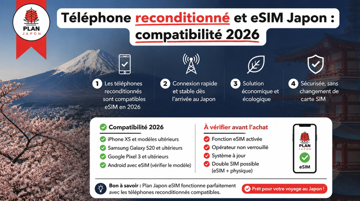 Refurbished Phone & Japan eSIM: Check Compatibility 2026