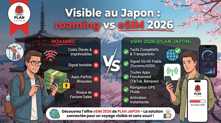 Visible in Japan: Global Pass vs eSIM 2026