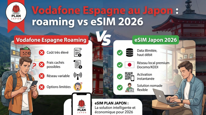 Vodafone Spain in Japan: Roaming vs eSIM (2026)