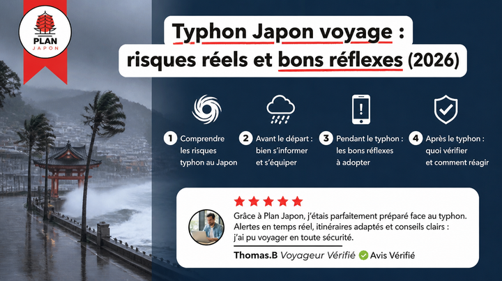 Typhon Japon voyage : risques réels et bons réflexes (2026)