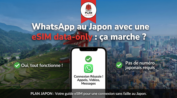 WhatsApp in Japan with a data-only eSIM: does it work?