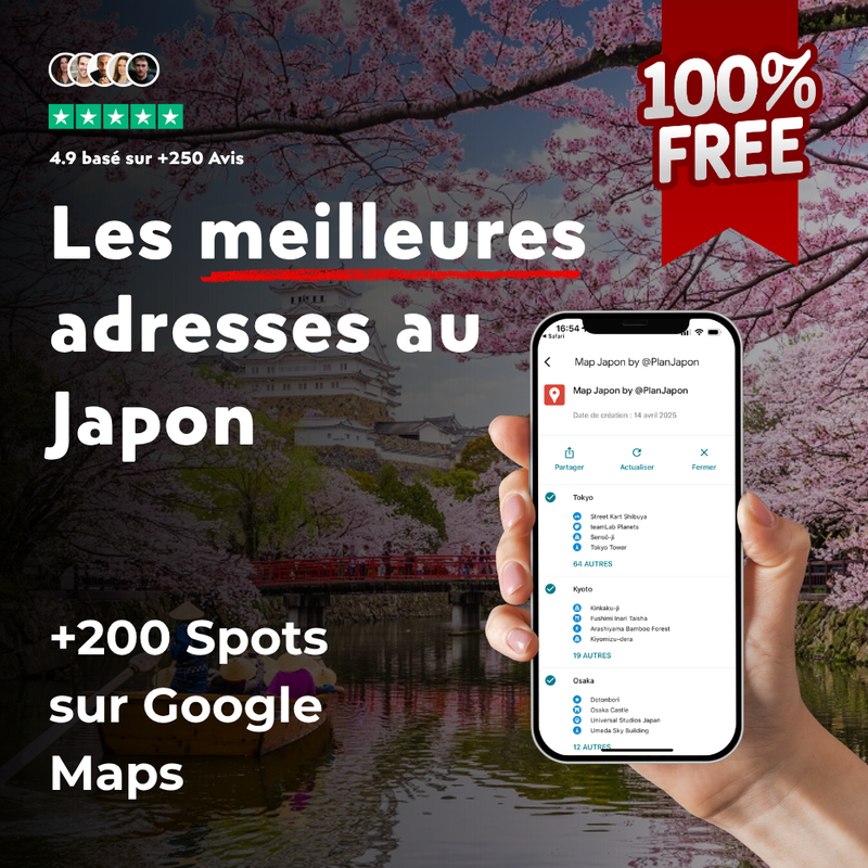 Carte Google Maps Japon hors-ligne PlanJapon