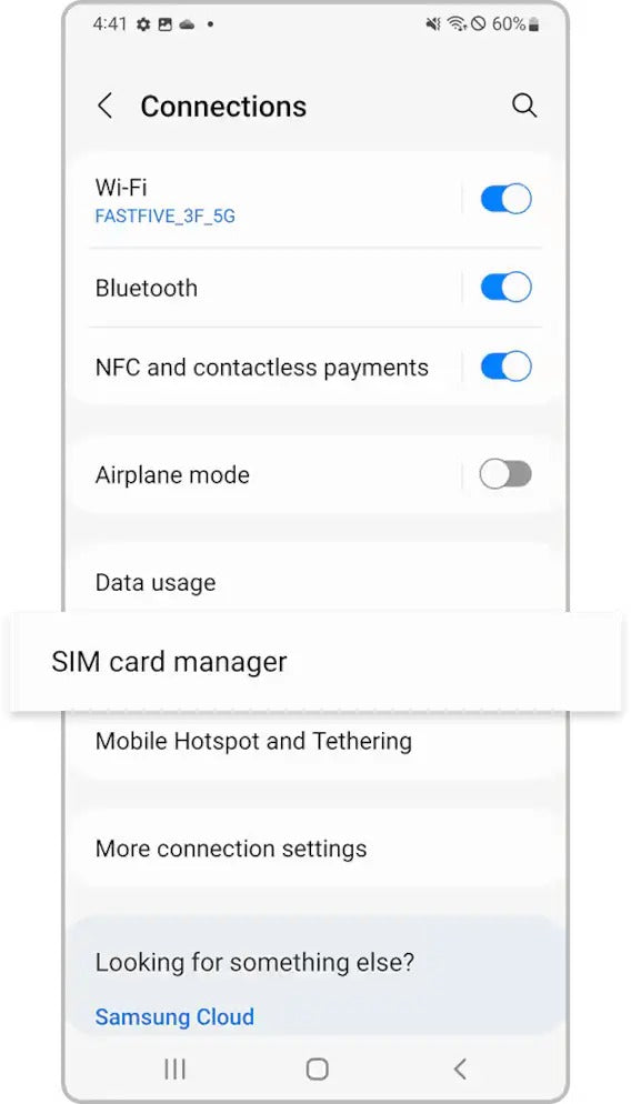Open SIM card manager